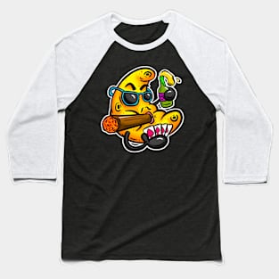 The Gambler Casino Moon Lowbrow Cartoon Sticker Baseball T-Shirt